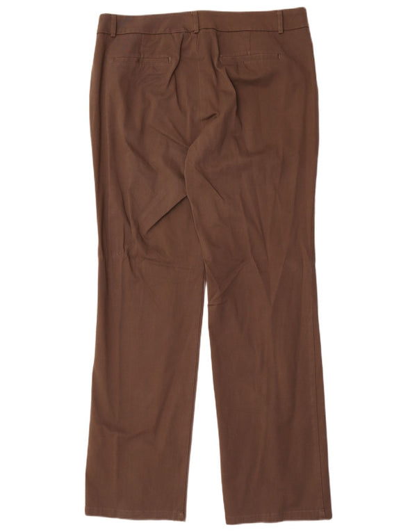 Pantaloni casual drepti Dockers pentru femei, cu potrivire ideală, US 16 2XL W36 L34 Maro