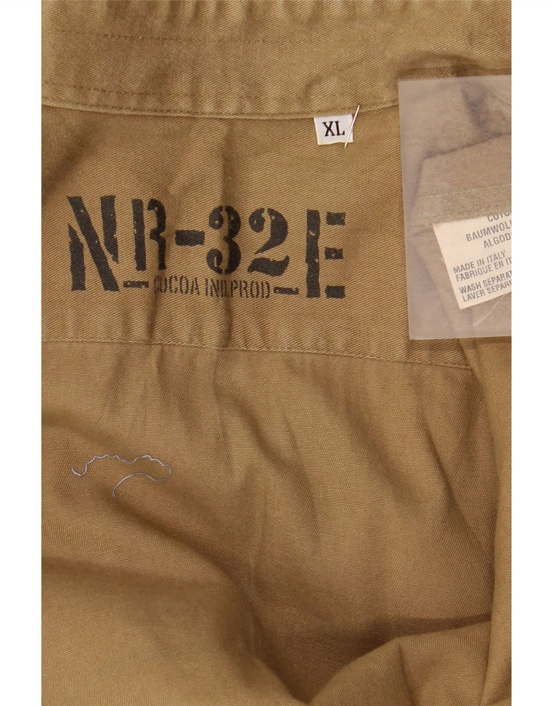 Cămașă militară fără mâneci vintage pentru bărbați, bumbac kaki XL