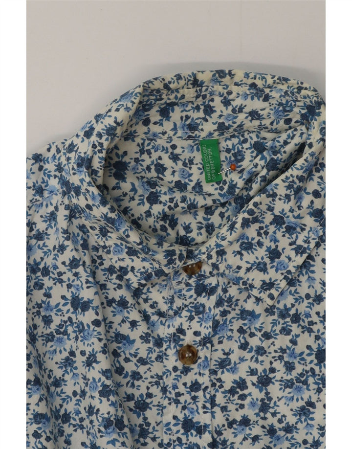 Cămașă pentru bărbați BENETTON Mic Albastru Floral