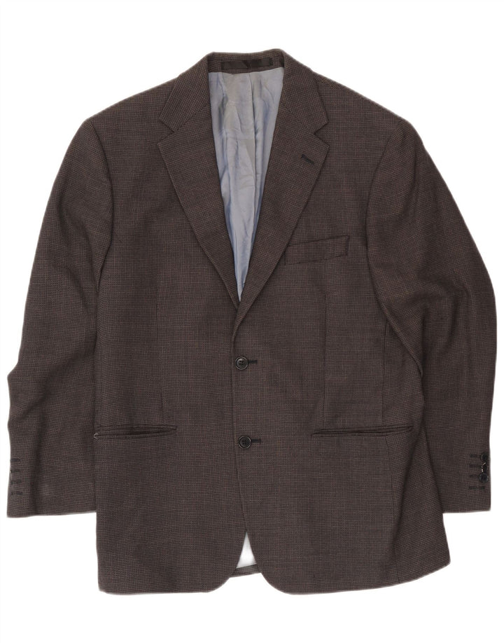 Jachetă pentru bărbați Marks & Spencer Blazer scurtă UK 40 Medium Bleumarin Check