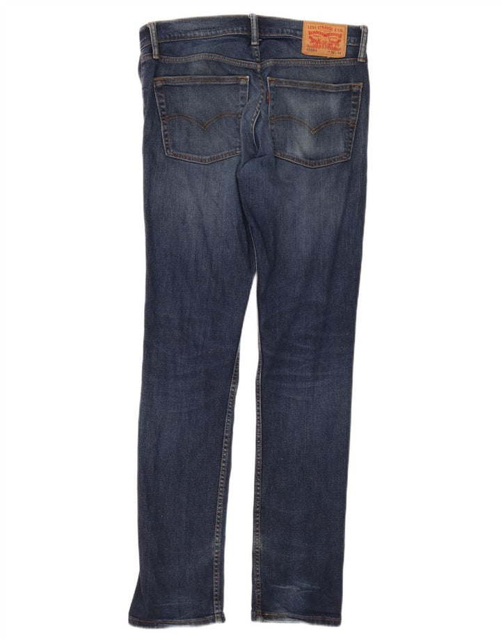 Blugi pentru bărbați Levi's Distressed Skinny W32 L34 Blue