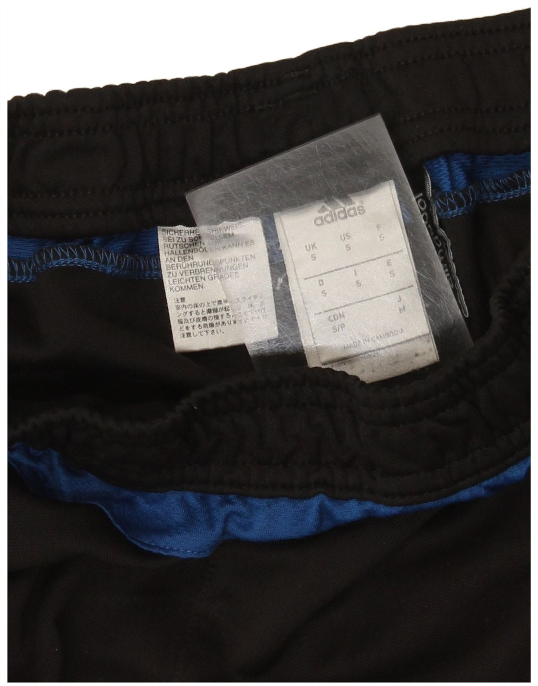 Pantaloni de trening ADIDAS pentru bărbați, poliester negru mic