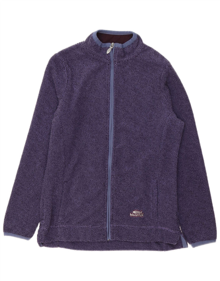 WEIRD FISH Jachetă de trening supradimensionată pentru femei UK 10 Small Purple