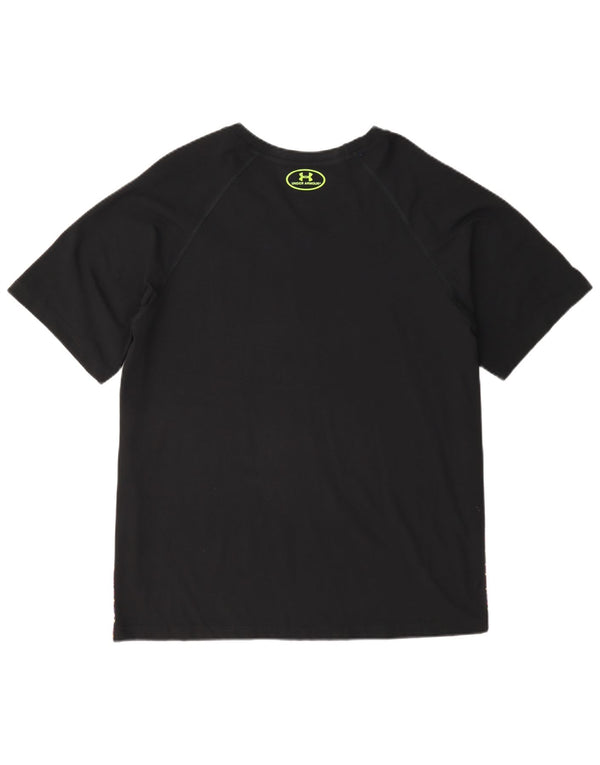 Tricou Under Armour pentru bărbați Heat Gear Top 2XL, negru, pete