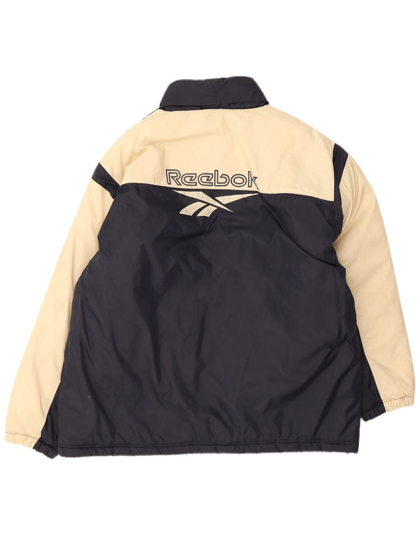 Jachetă Reebok Graphic Windbreaker pentru bărbați UK 42 XL, albastru bleumarin, color block