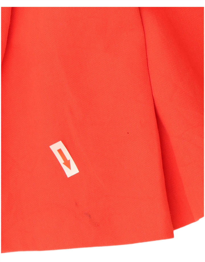 Rochie A-Line fără mâneci pentru femei Zara UK 10 Bumbac portocaliu mic