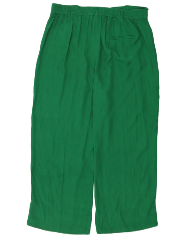Pantaloni chino pentru femei cu picioare largi Zara 2XL L34 L28 verde