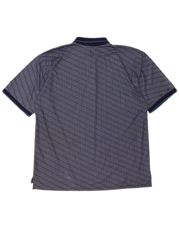Tricou polo Fila pentru bărbați XL, poliester cu dungi bleumarin