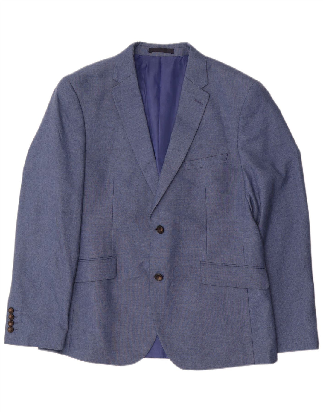 Jachetă pentru bărbați Marks & Spencer Tailored Fit cu 2 nasturi, UK 42, mare, albastru