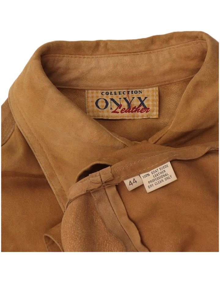 Cămașă Onyx pentru damă din piele intoarsa EU 44 XL maro piele