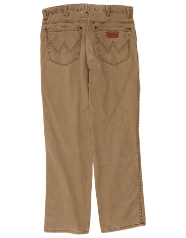 Pantaloni casual drepti Wrangler pentru bărbați Texas Stretch W33 L30 bumbac bej