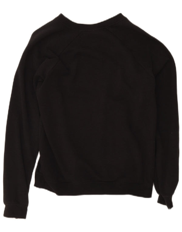 Pulover supradimensionat cu grafic Nike pentru femei UK 6 XS Bumbac negru