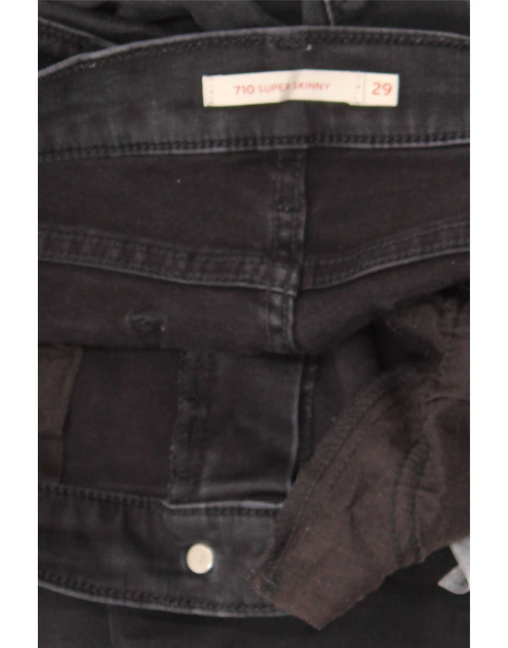 Blugi Levi's 710 Super Skinny pentru femei W29 L28 negri