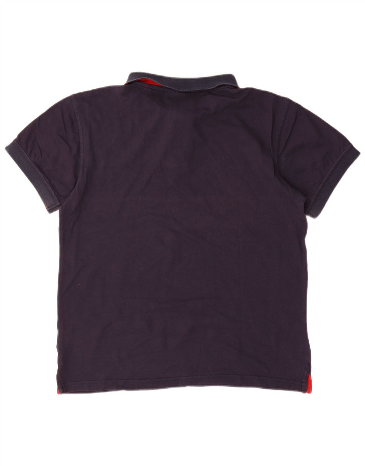 Tricou polo pentru bărbați Gant, bumbac, albastru bleumarin mediu