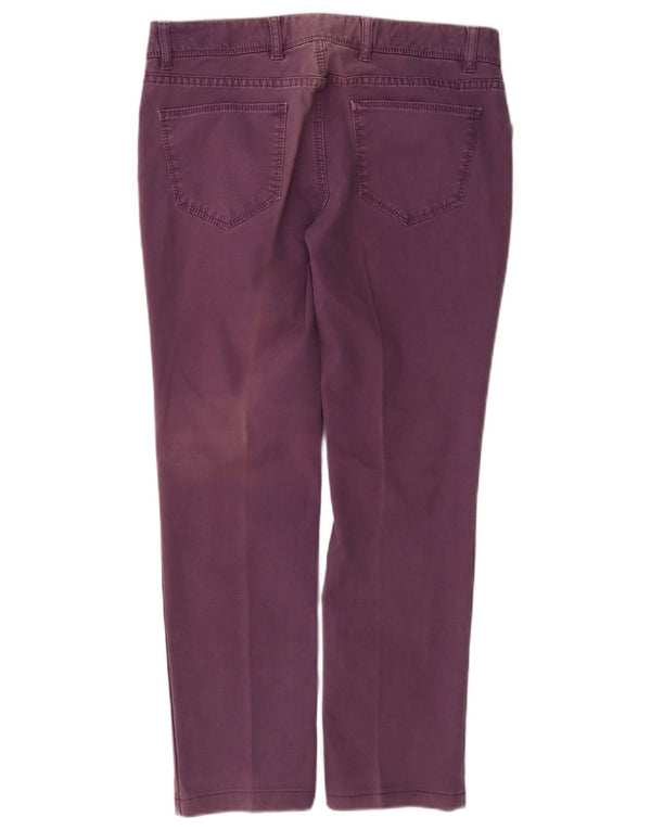 Massimo Dutti Pantaloni slim decupați pentru femei L30 L26 violet