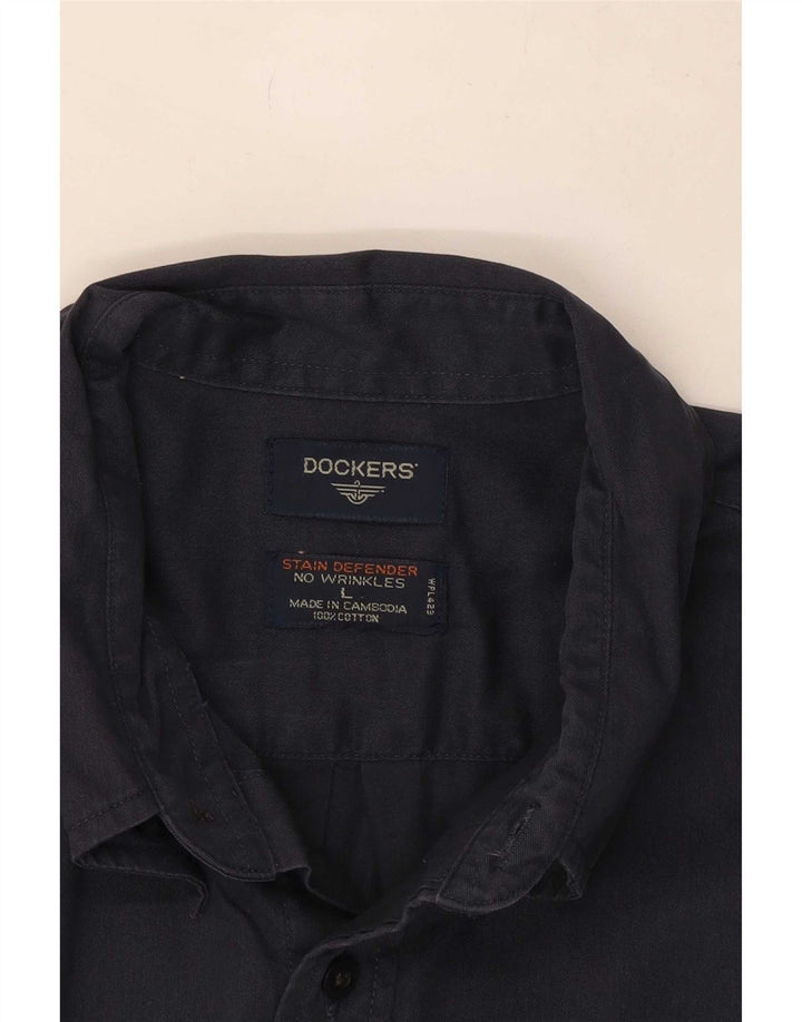 Cămașă Dockers pentru bărbați, mare, bleumarin, bumbac