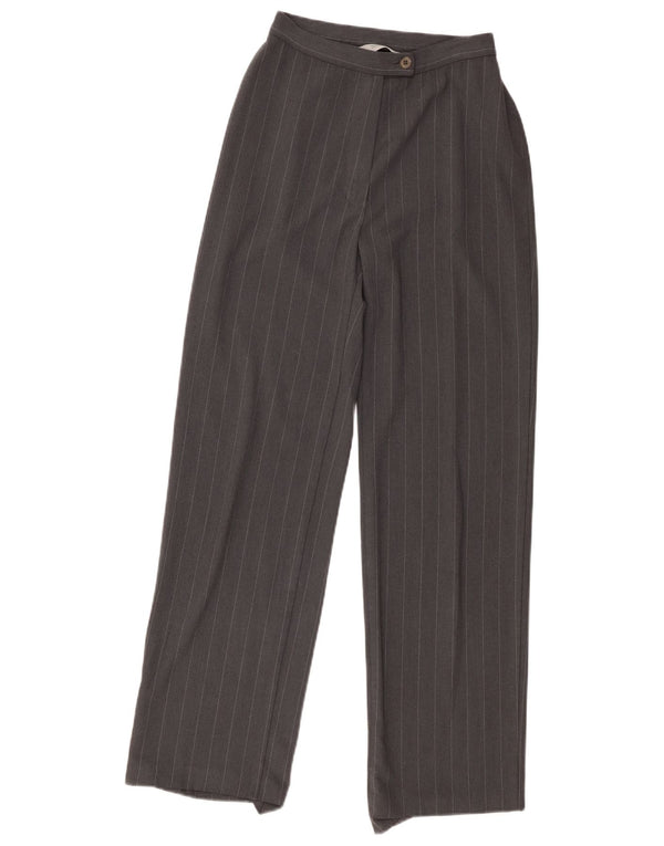 Pantaloni de costum pentru femei Marks & Spencer UK 8 Small W26 L30 Gri cu dungi