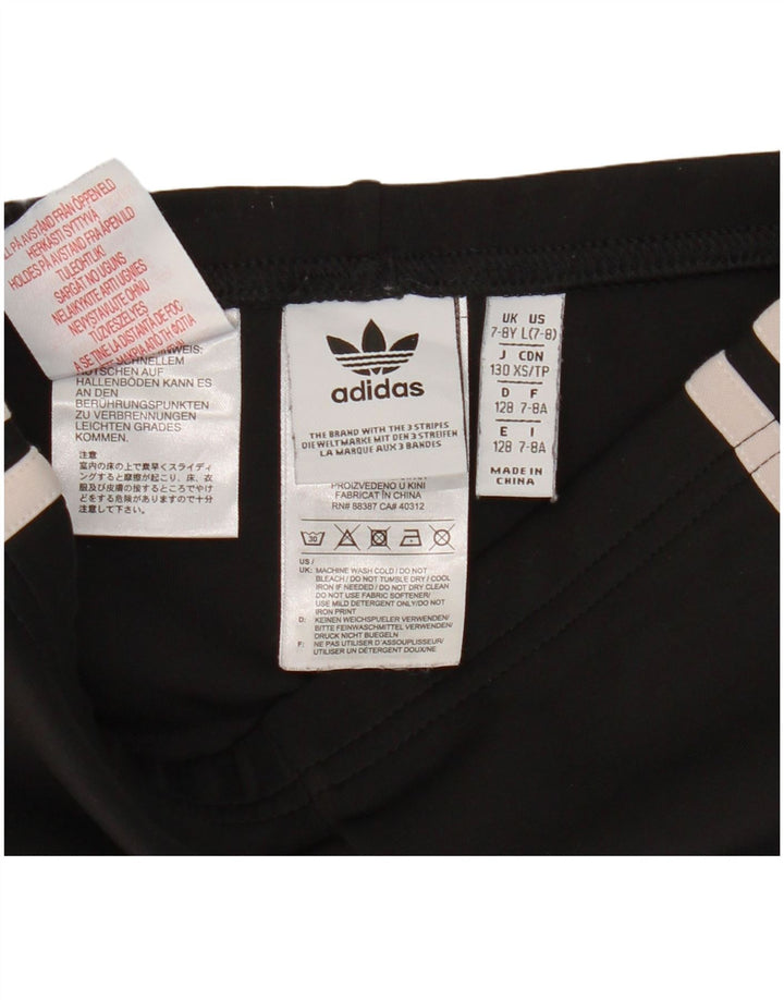 Leggings pentru fete Adidas 7-8 ani poliester negru