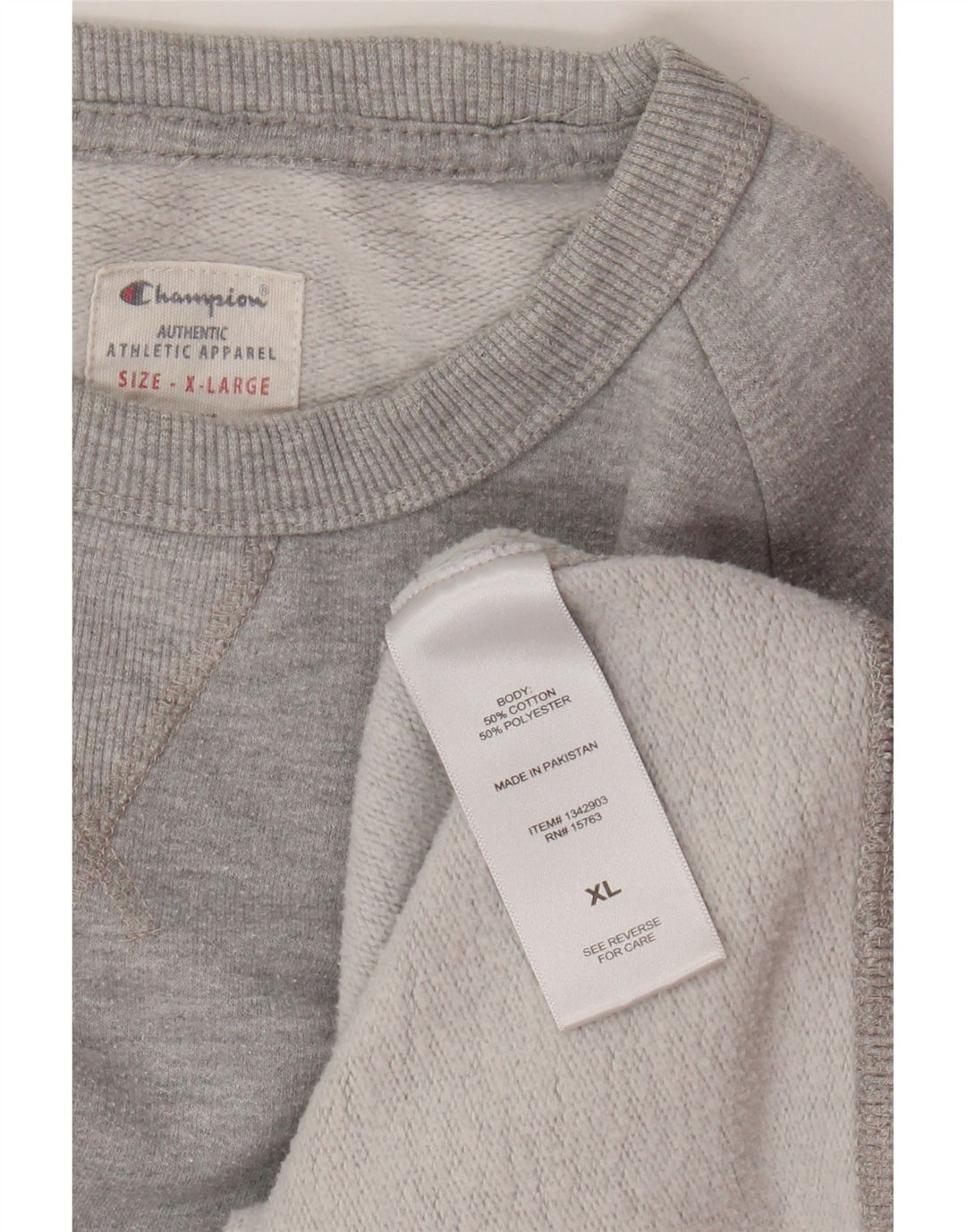Pulover grafic pentru bărbați Champion Pulover XL bumbac gri