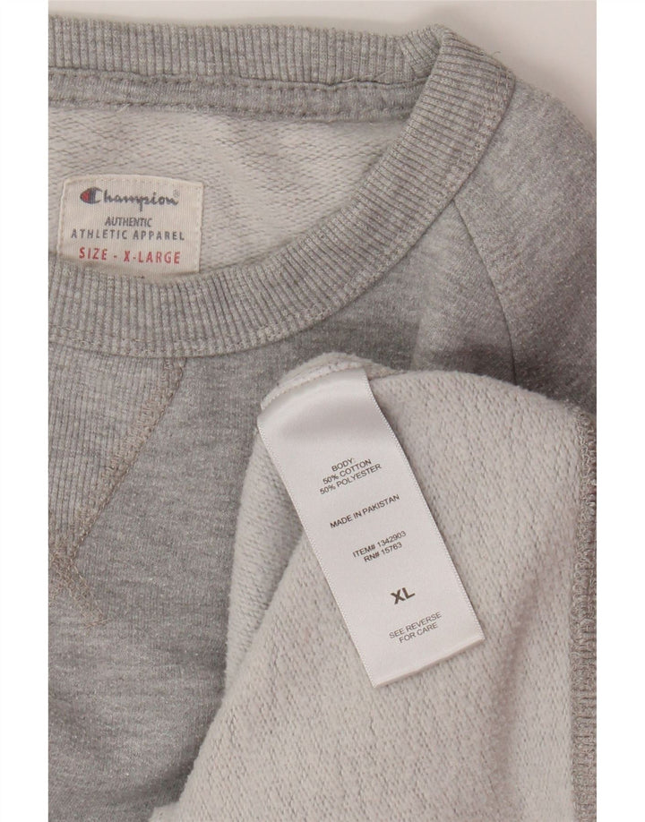 Pulover grafic pentru bărbați Champion Pulover XL bumbac gri