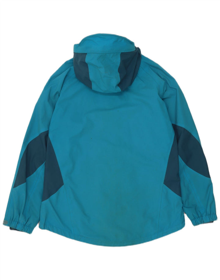 Sprayway Jachetă de ploaie cu glugă pentru femei UK 12 Medium Blue Colorblock Poliamidă