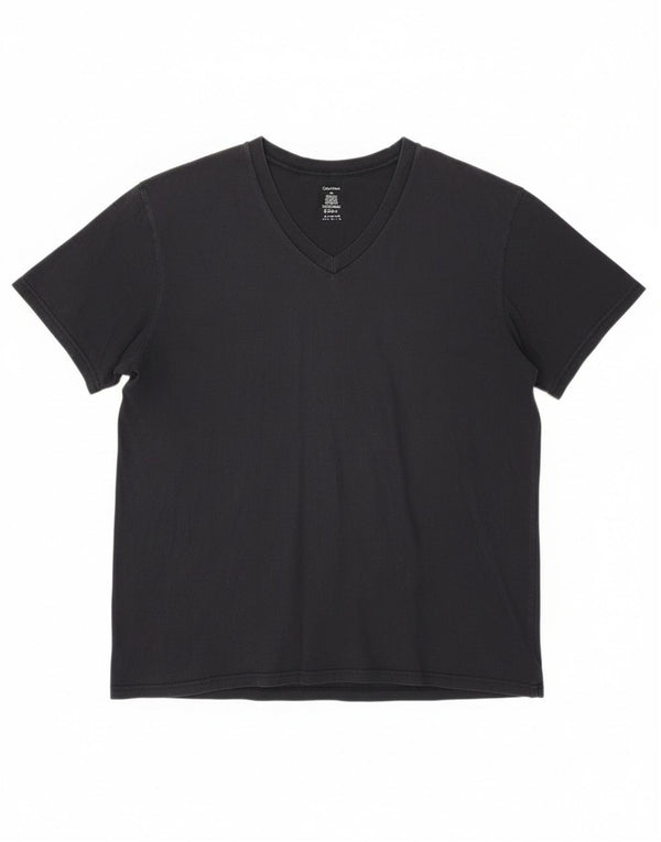 Tricou Calvin Klein pentru bărbați Top mare din bumbac negru