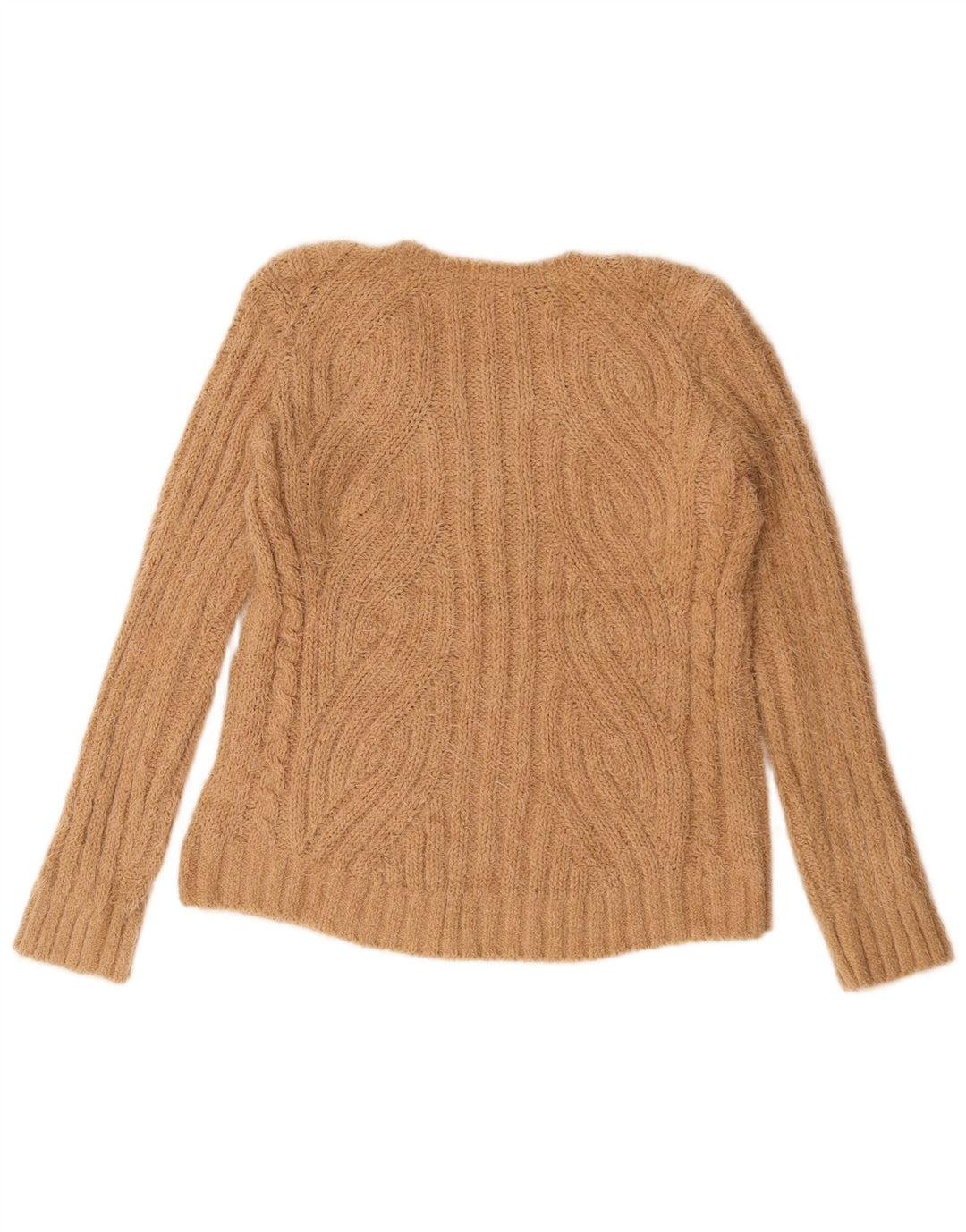 Pulover pentru femei Marks & Spencer cu decolteu în V UK 14 Medium Bej Poliester