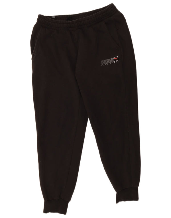Pantaloni de trening Puma pentru femei Pantaloni de jogging UK 14 Sporturi mari din bumbac negru