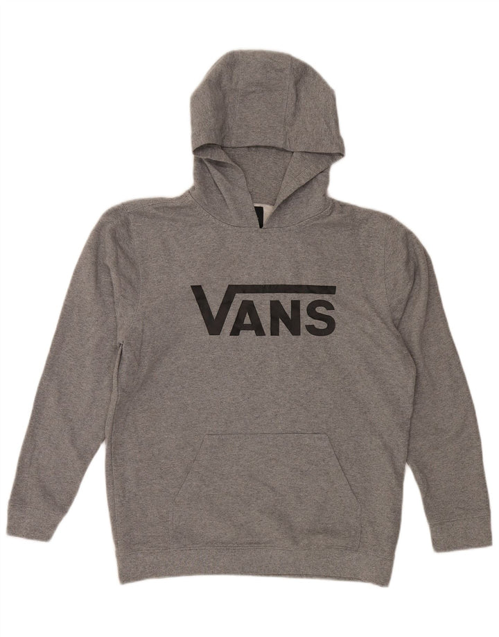 VANS Pulover cu glugă cu grafic pentru femei UK 18 XL bumbac gri
