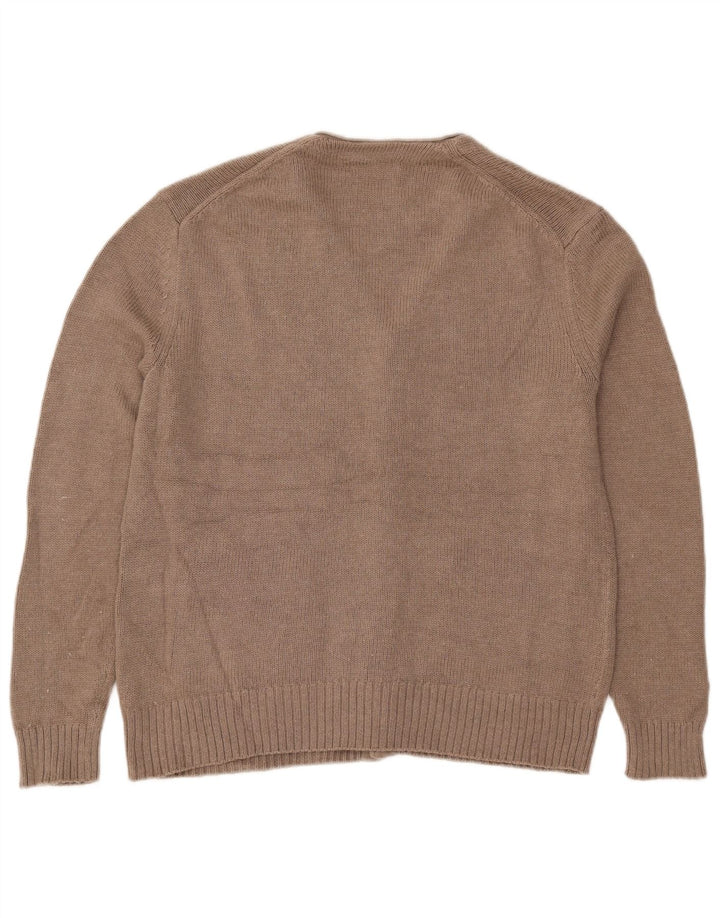 Pulover cardigan pentru bărbați Zara, bumbac, bej mediu