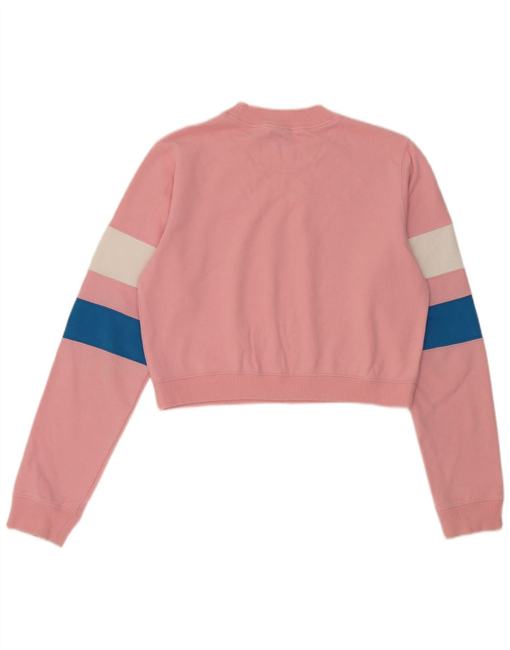 Pulover crop pentru femei Champion UK 14 Roz mediu Colorblock