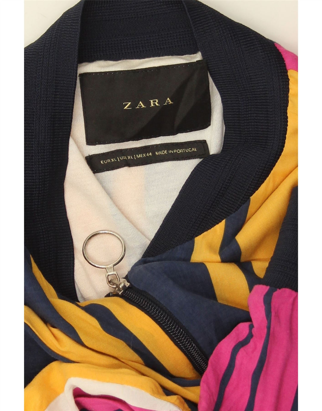 Bomber pentru bărbați Zara UK 42 XL, cu dungi multicolore