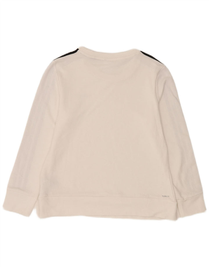 Pulover adidas Climalite pentru femei UK 12/14 Poliester alb mediu