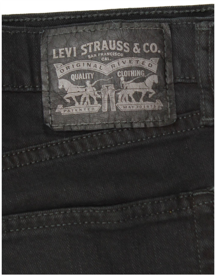 Blugi drepti pentru bărbați Levi's W34 L32 bumbac negru