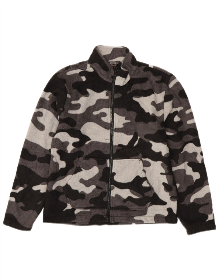 Jachetă fleece pentru băieți Eddie Bauer 10-11 ani, camuflaj mediu negru