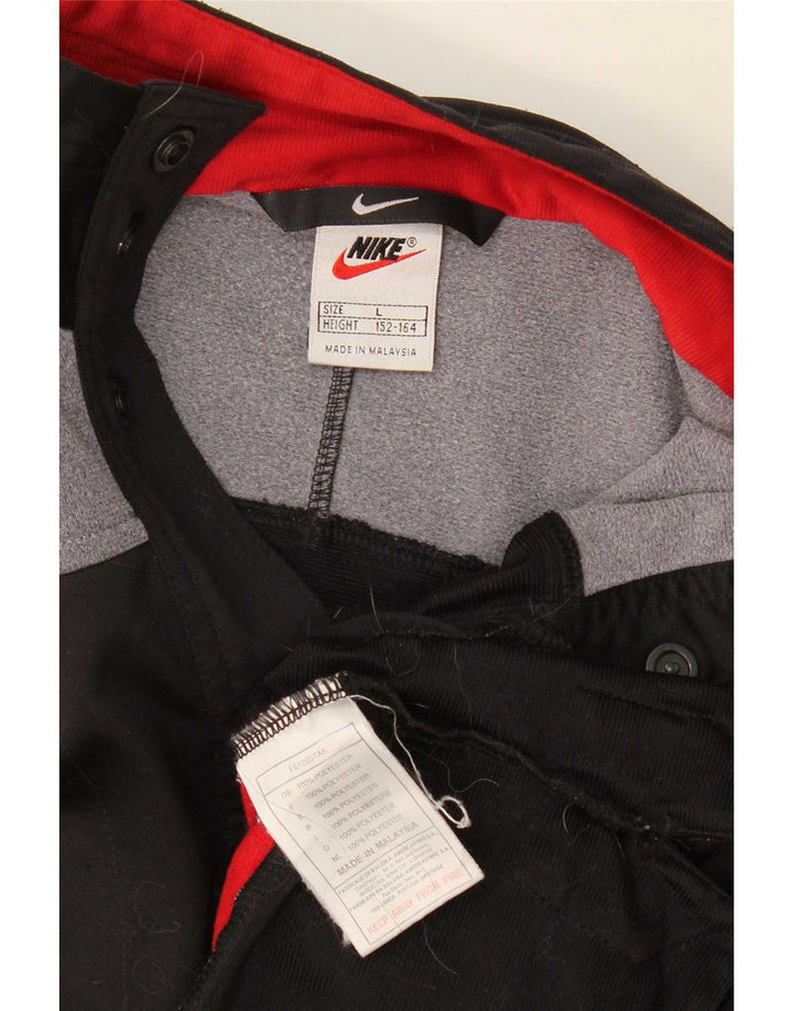 Jachetă de top pentru trening grafic Nike pentru băieți 12-13 ani, mare, negru, color block