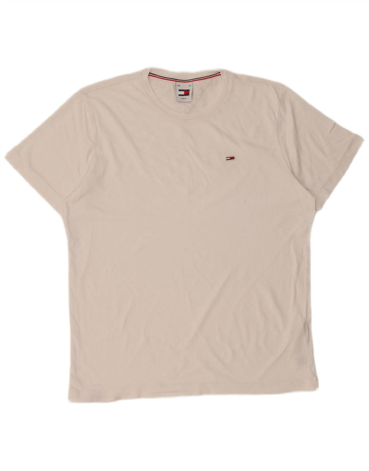 Tricou Tommy Hilfiger pentru bărbați Top Medium White Bumbac