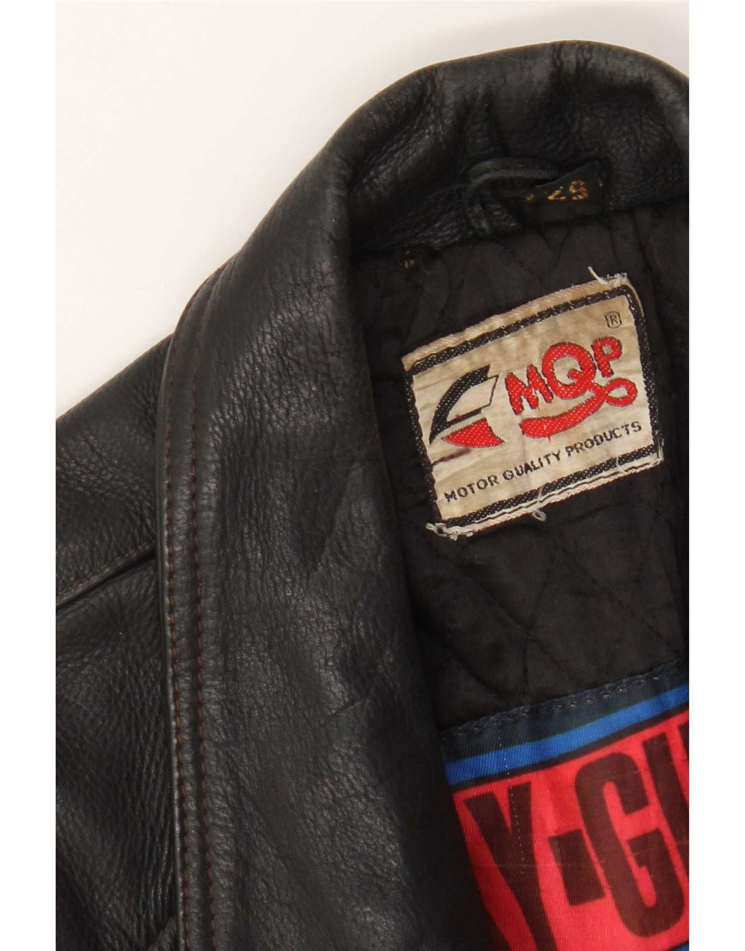 MQP Jachetă motociclist din piele pentru bărbați IT 52 XL negru
