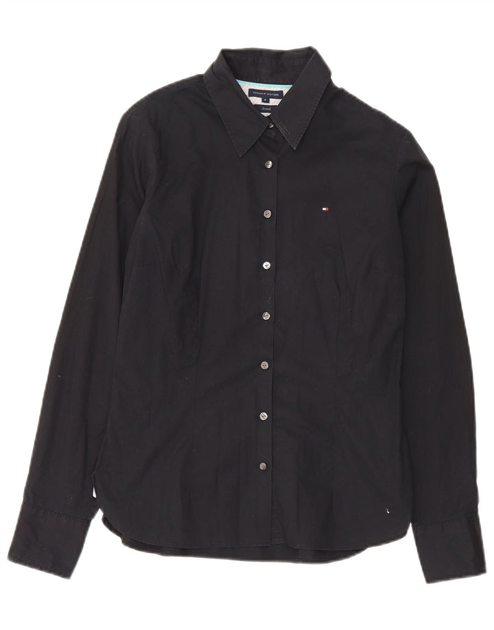 Cămașă stretch pentru femei Tommy Hilfiger US 8 Medium Black Bumbac
