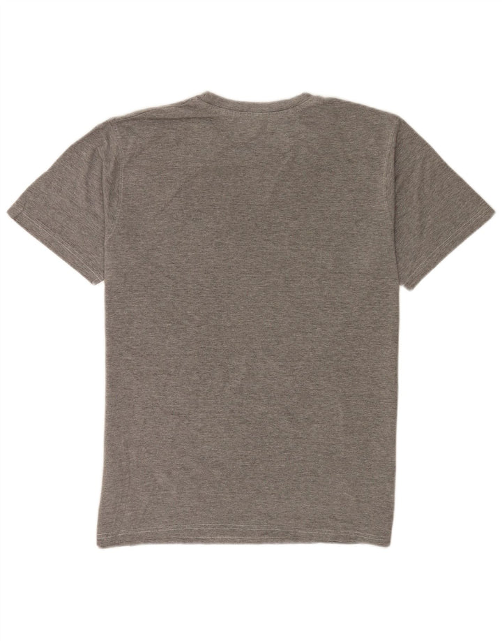Tricou grafic pentru bărbați Mountain Warehouse Top din bumbac cu pete gri mediu