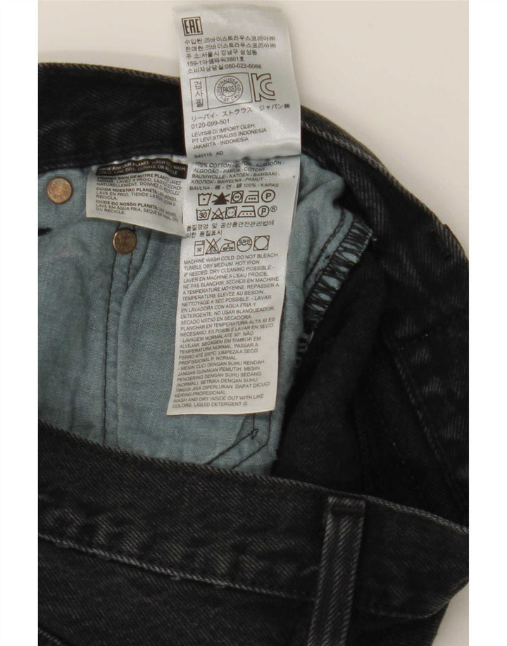 Pantaloni scurți Levi's 501 Denim W27 Small Black Bumbac