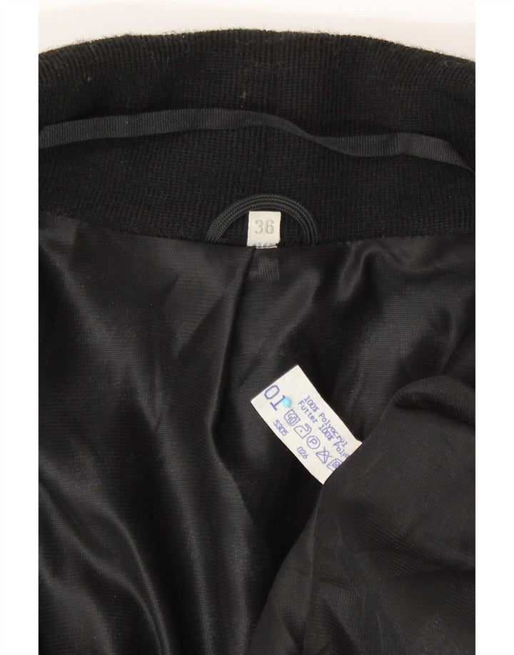 Jachetă Vintage pentru femei deschisă supradimensionată, EU 36, cu dungi mici, gri