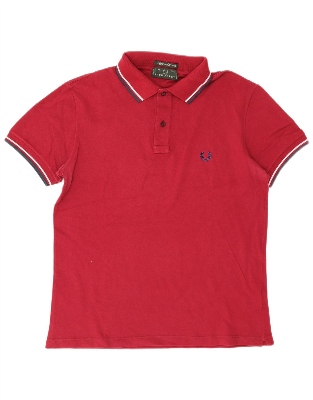 Cămașă polo Fred Perry pentru bărbați, bumbac cu dungi Burgundy mediu