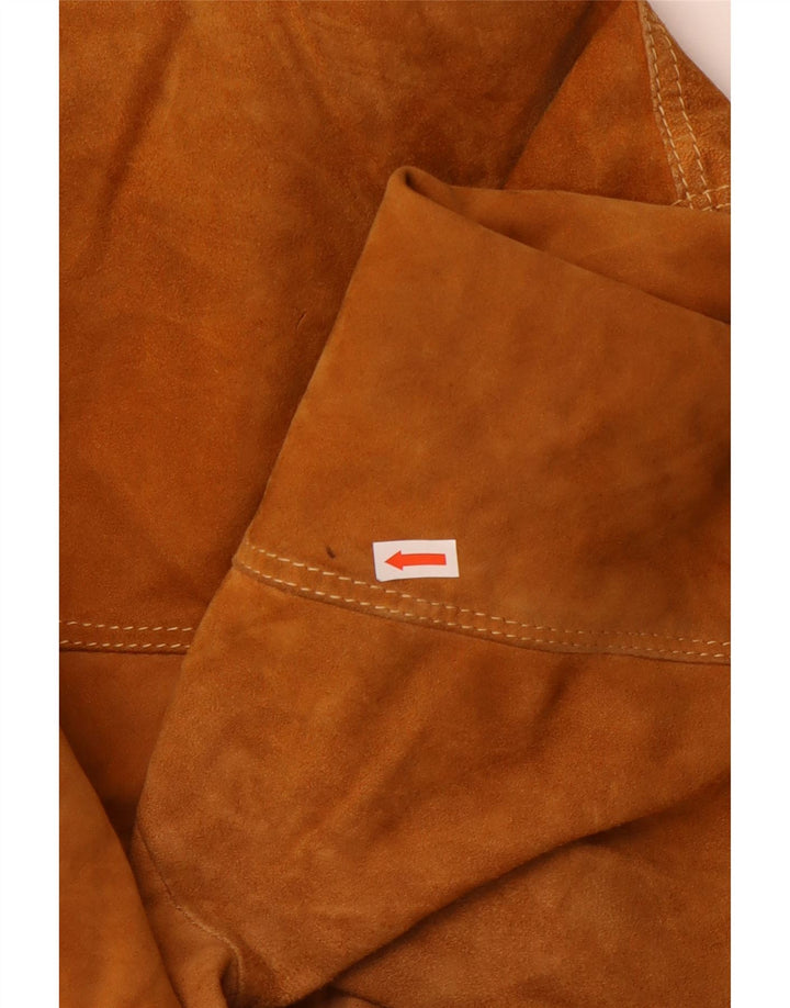 Bomber pentru bărbați VINTAGE din piele intoarsa UK 40 mare bej