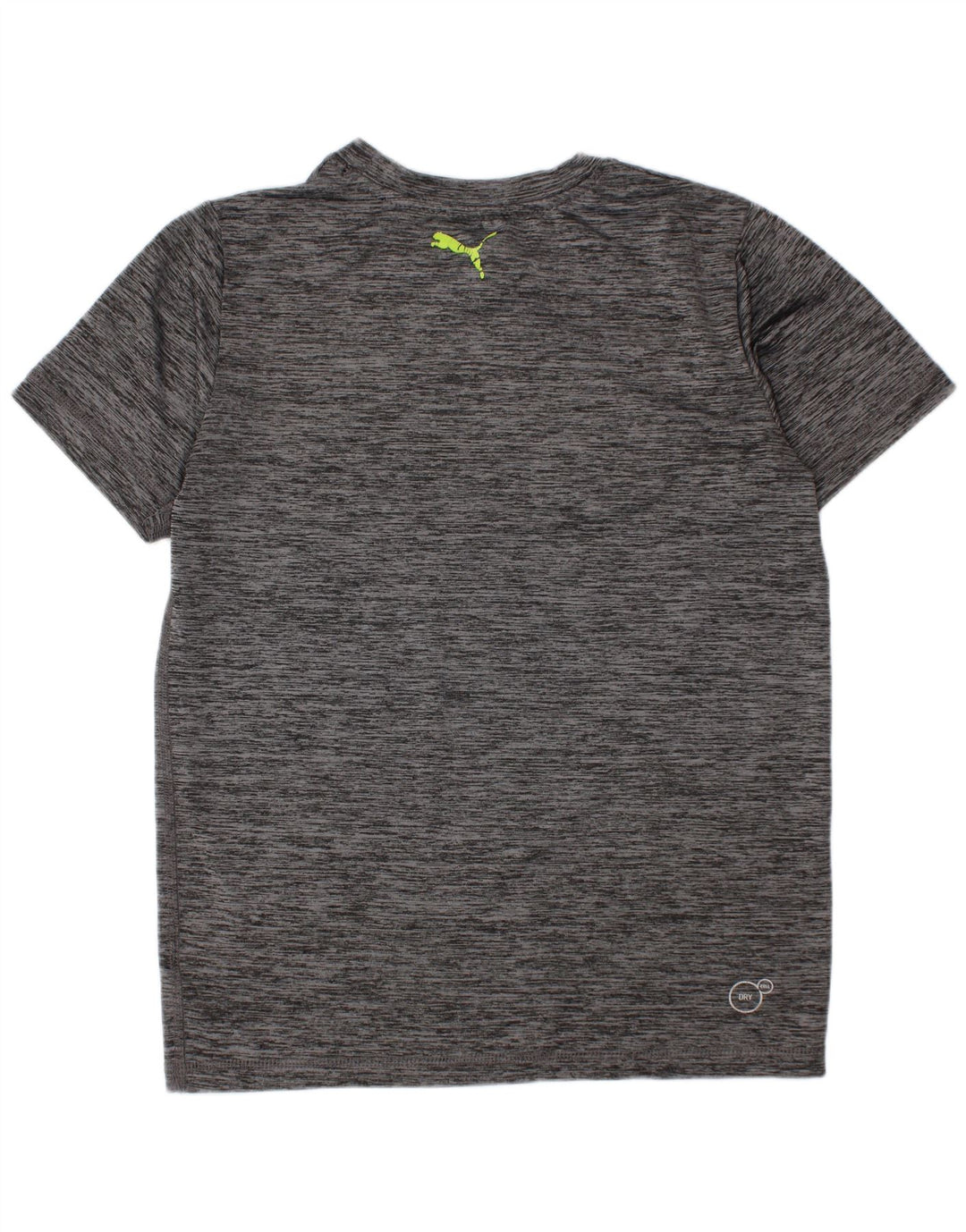 Tricou cu grafic Puma pentru băieți Top 7-8 ani, mic, gri, poliester cu pete