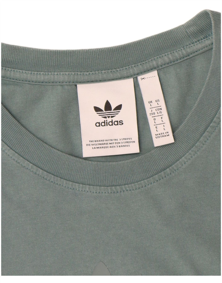 Tricou pentru bărbați Adidas Top mare, albastru, bumbac