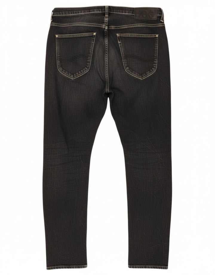 Blugi pentru bărbați Lee Heath Slim W32 L32 bumbac negru