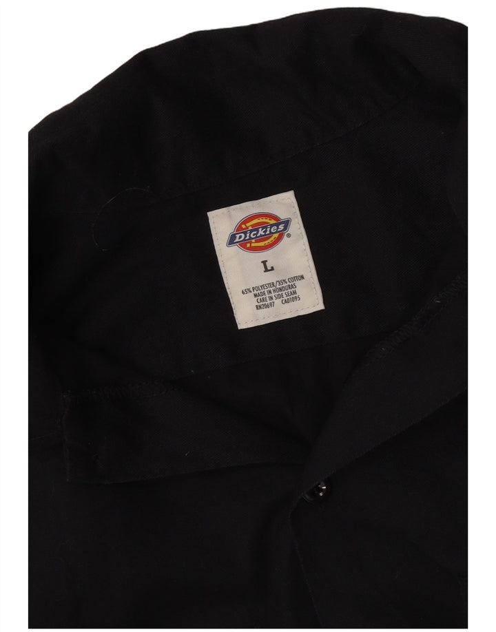 Cămașă cu mânecă scurtă pentru bărbați DICKIES, bumbac negru mare