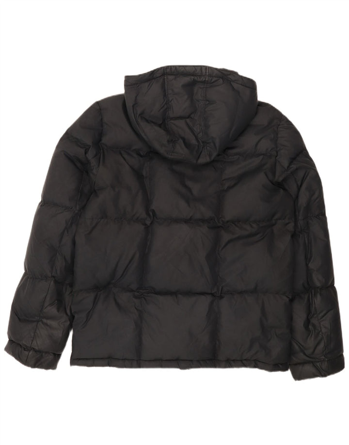 TOMMY HILFIGER Jachetă căptușită cu glugă pentru bărbați UK 42 XL Poliester negru
