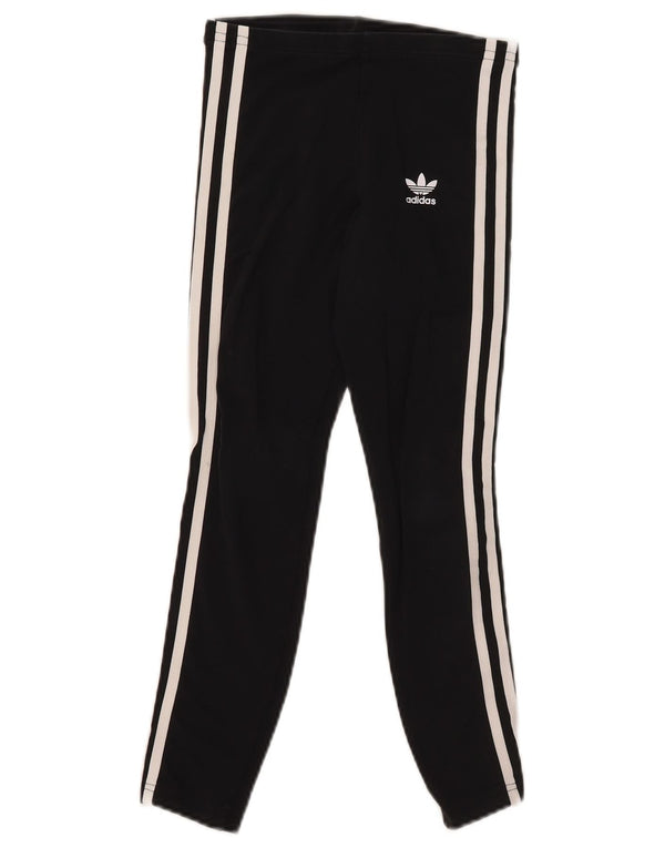Leggings pentru fete Adidas 9-10 ani bumbac negru